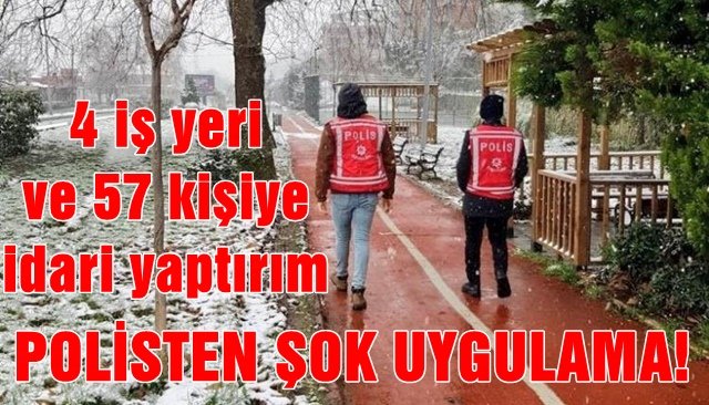 Polisten şok uygulama