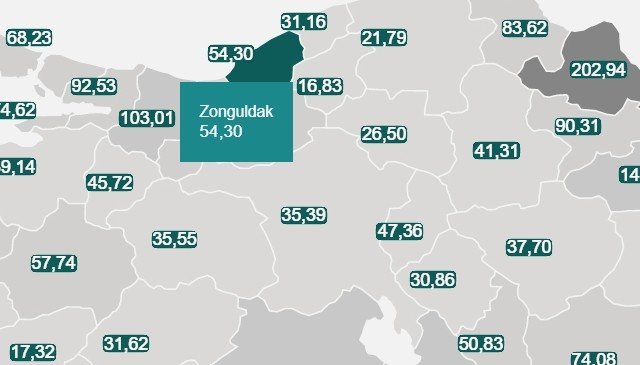 Sağlık bakanı yeni verileri açıkladı, Zonguldak’ta vaka sayıları azaldı ama… YİNE YÜKSEK RİSKLİ! - 2