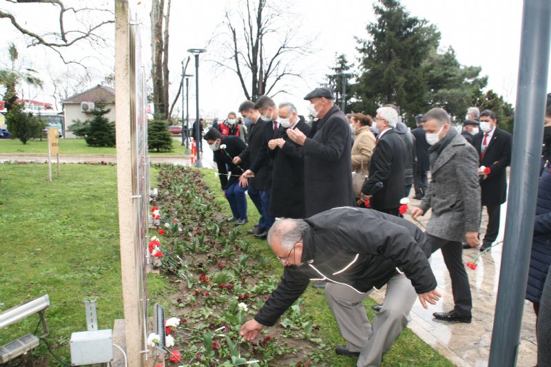 18 Mart Şehitler Günü ve Çanakkale Deniz Zaferi’nin 106. Yıldönümü… ÇELENKLER KONULDU - 8