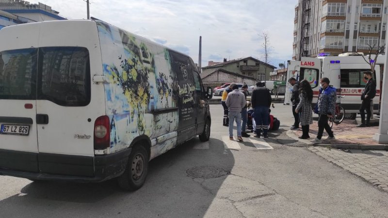 BİSİKLET SÜREN ÇOCUK YARALANDI - 1