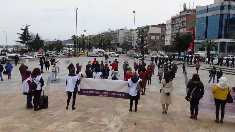 ‘İSTANBUL SÖZLEŞMESİ’ PROTESTOSU - 6