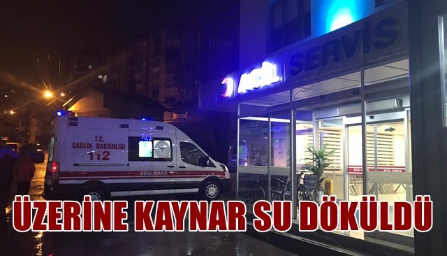 2 buçuk yaşındaki çocuğun vücudu yandı