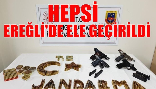 EREĞLİ´DE 4 RUHSATSIZ SİLAH ELE GEÇİRİLDİ