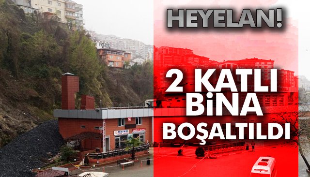 HEYELAN NEDENİYLE 2 KATLI BİNA BOŞALTILDI 