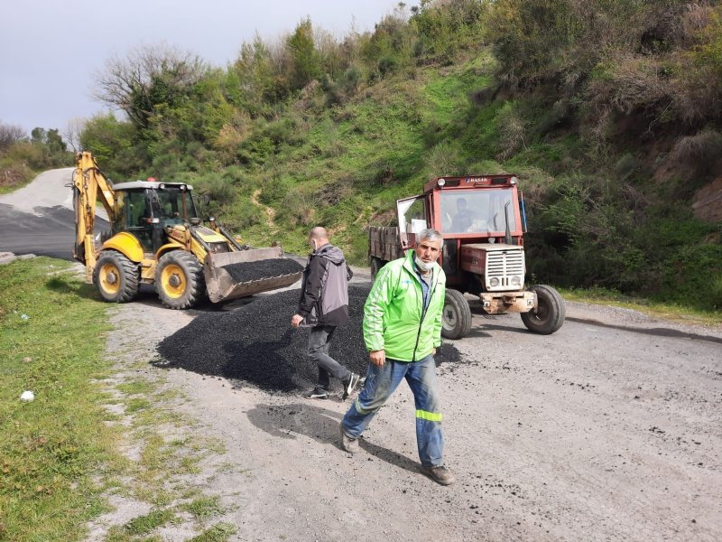 Kandilli’de bozuk yollar onarılıyor - 2