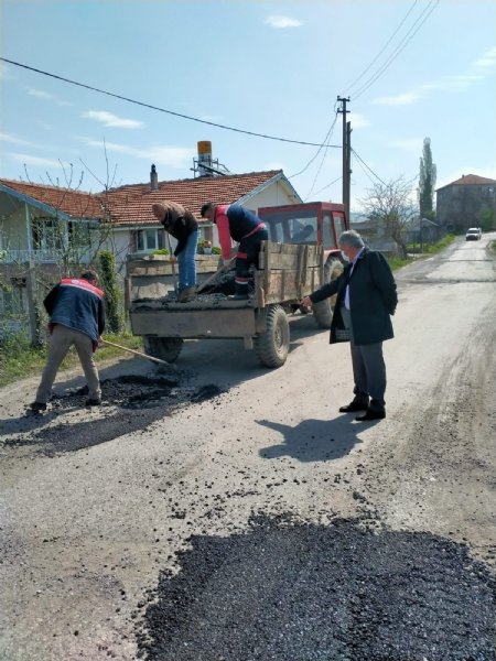 Kandilli’de bozuk yollar onarılıyor - 5