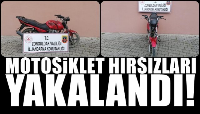 MOTOSİKLET HIRSIZLARI YAKALANDI