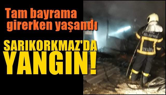 Bayram gecesi yangın!