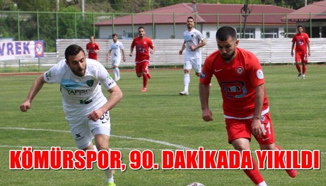 KÖMÜRSPOR SON DAKİKA GOLÜYLE YENİLDİ