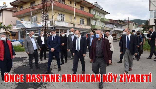 ÖNCE HASTANE ARDINDAN KÖY ZİYARETİ