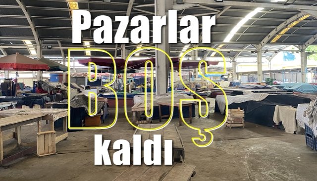 TEZGAHLAR BOŞ KALDI