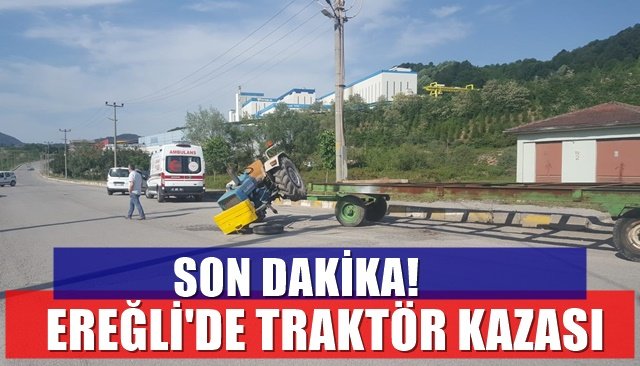 TRAKTÖR KAZASINDA İKİ KİŞİ YARALANDI