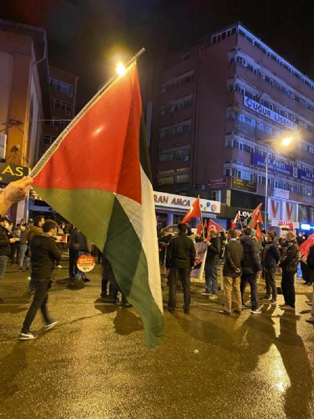 ZONGULDAK´TA İSRAİL KARŞITI PROTESTO... - 1