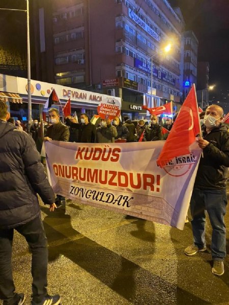 ZONGULDAK´TA İSRAİL KARŞITI PROTESTO... - 2