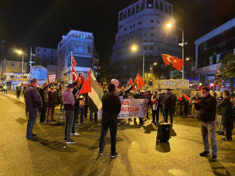 ZONGULDAK´TA İSRAİL KARŞITI PROTESTO... - 4