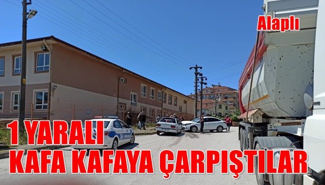 ALAPLI’DA KAZA: 1 YARALI