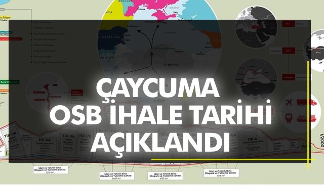 ÇAYCUMA OSB İHALE TARİHİ AÇIKLANDI 