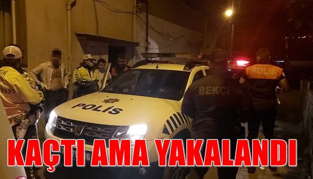 Dur ikazına uymayan sürücü kısa sürede yakalandı