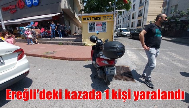 Ereğli´deki kazada 1 kişi yaralandı