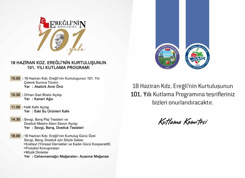 Ereğli’nin kurtuluşunun 101. yılı kutlanacak - 2