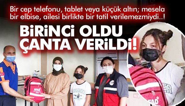 HEDİYENİN BÜYÜĞÜ KÜÇÜĞÜ OLMAZ AMA KIZIMIZ TÜRKİYE BİRİNCİSİ OLMUŞ! 