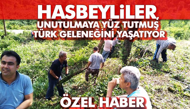 İMECE USULÜNÜN EN GÜZEL ÖRNEĞİ... MESAJI ALAN KÖYÜN ERKEK VE KADINLARI, HEMEN KOLLARI SIVADI...