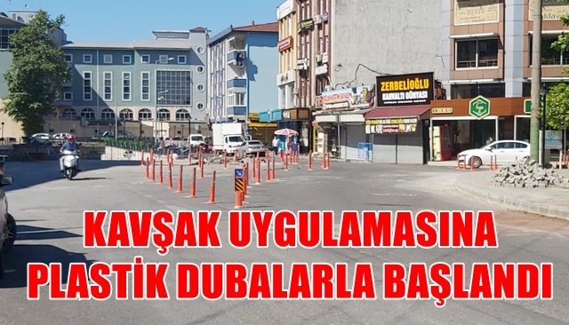 Pazaryeri için kavşak denemesi yapıldı