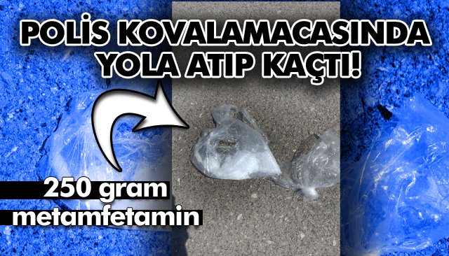 POLİS KOVALAMACASINDA YOLA ATIP KAÇTI! 