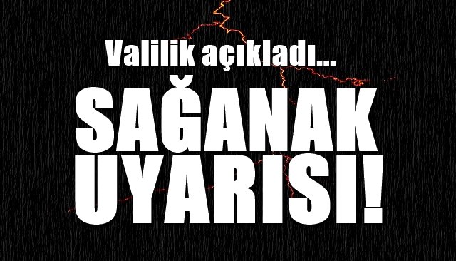 SAĞANAK UYARISI