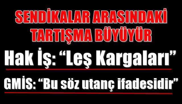 YEŞİL, HAK İŞ´İN ´´LEŞ KARGALARI´´ İFADESİNİ ELEŞTİRDİ