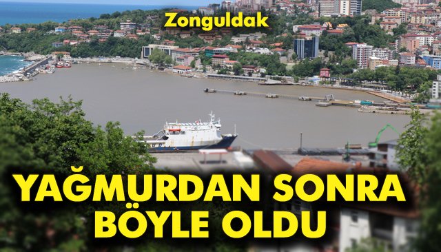 Zonguldak Limanı sarıya boyandı