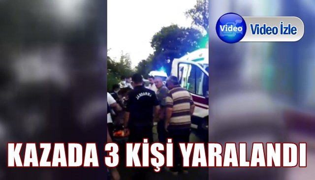 BİR PATPAT KAZASI DA PEMBECİLER KÖYÜNDE... 3 KİŞİ YARALANDI