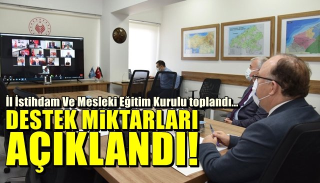 DESTEK MİKTARLARI AÇIKLANDI