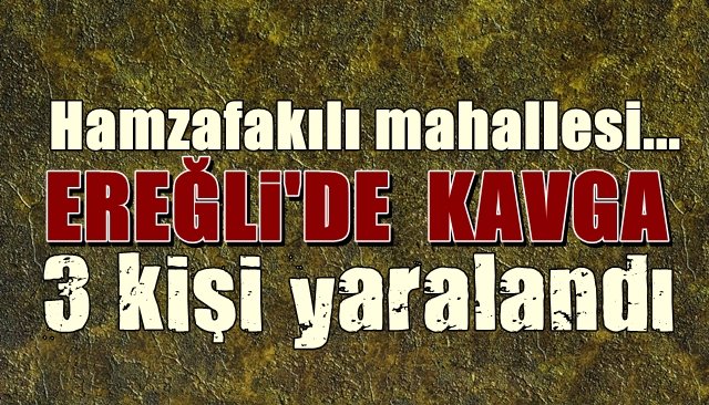 Ereğli... Hamzafakılı... Kavgada kan aktı...