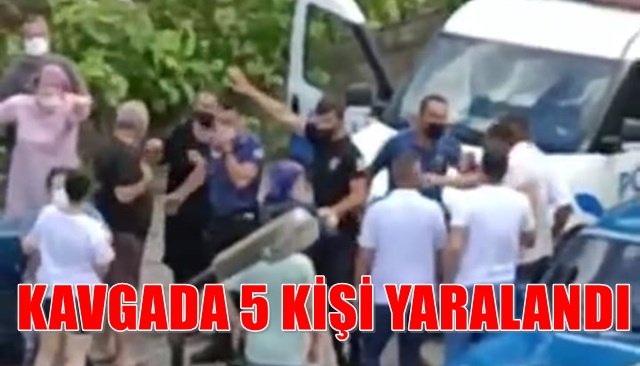 GÜLÜÇ´TE ÇIKAN KAVGADA 5 KİŞİ YARALANDI