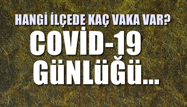 HANGİ İLÇEDE KAÇ VAKA VAR? KORONAVİRÜS GÜNLÜĞÜ…