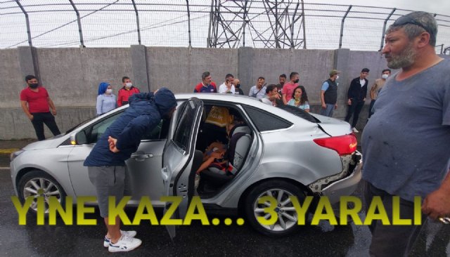 KAZADA 3 KİŞİ YARALANDI