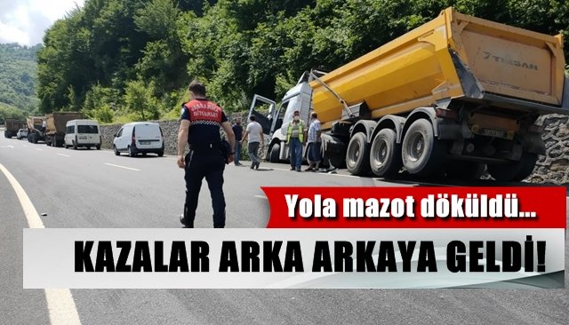 Yola mazot dökülünce… KAZALAR ARKA ARKAYA GELDİ…