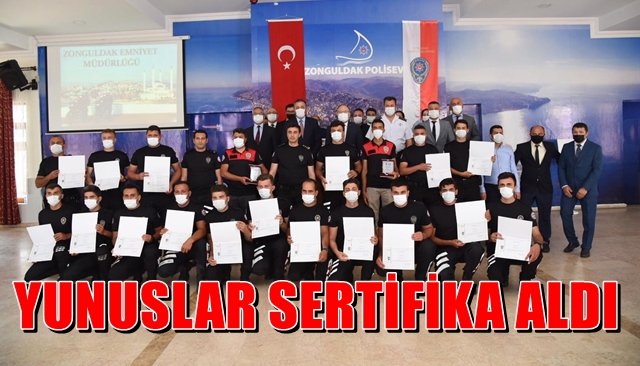  Yunuslar sertifika aldı