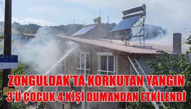 ZONGULDAK´TA KORKUTAN YANGIN