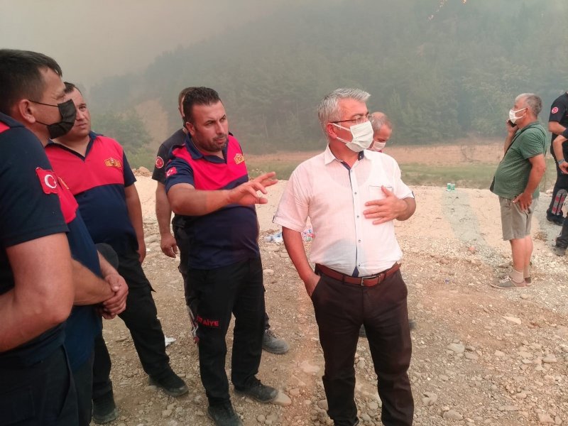 Ereğlili itfaiyeciler Manavgat’ta yangın bölgesinde - 3