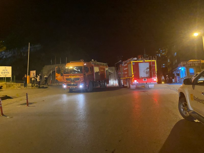 Hastane inşaatında yangın ihbarı yapıldı…Gerçek olay yerine gelince anlaşıldı. - 2