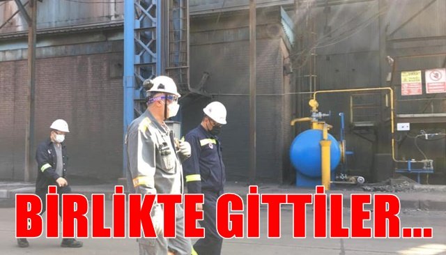 İŞÇİLERİ SAHADA ZİYARET ETTİLER