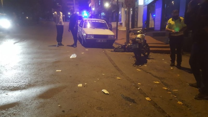 Meydanbaşı’nda yaşandı… Motosiklet cipe çarptı... - 2