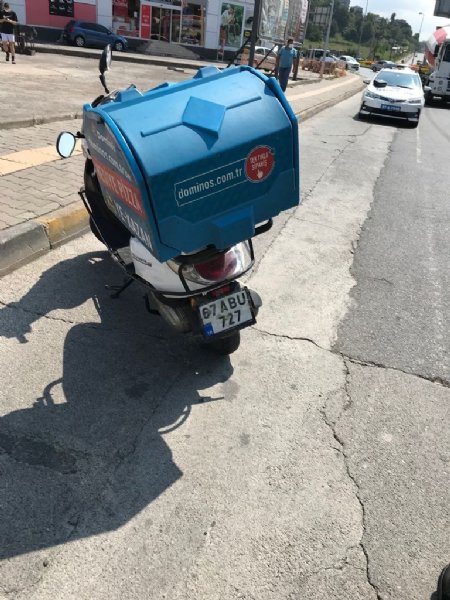 MOTOSİKLET KAZASINDA BİR KİŞİ YARALANDI - 1