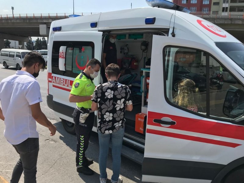 MOTOSİKLET KAZASINDA BİR KİŞİ YARALANDI - 2