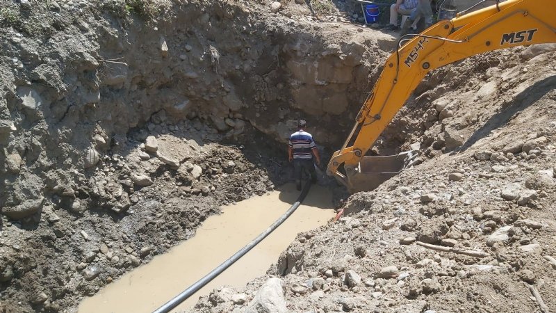 Selde zarar gören su hatları yenileniyor - 6