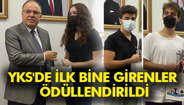 YKS´DE İLK BİNE GİRENLER ÖDÜLLENDİRİLDİ