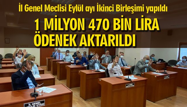 1 MİLYON 470 BİN LİRA ÖDENEK AKTARILDI