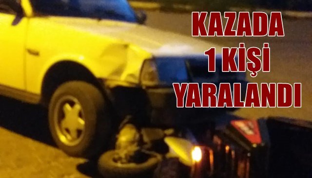 Accidente en Alaplı, 1 herido